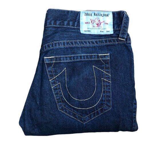 TRUE Religion Jeans Size 34 GENO Blue - Picture 4 of 9